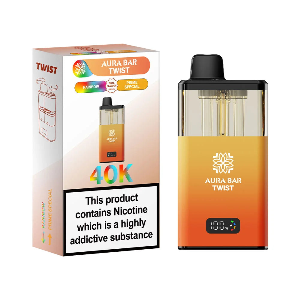 Aura Bar Twist 40K Prefilled Pod Kit - Rainbow Prime / Special