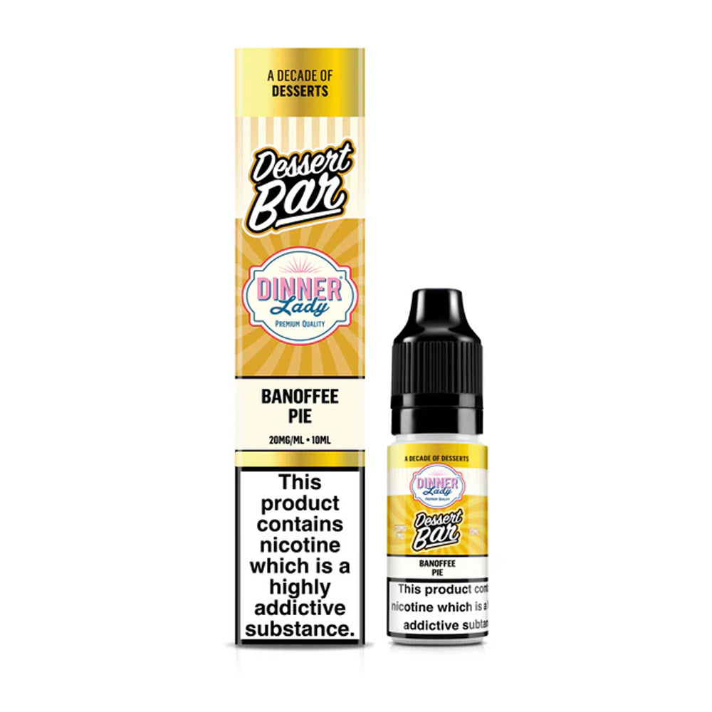 Banoffee Pie Dinner Lady Dessert Bar Salts 10ml Nic Salt Eliquid