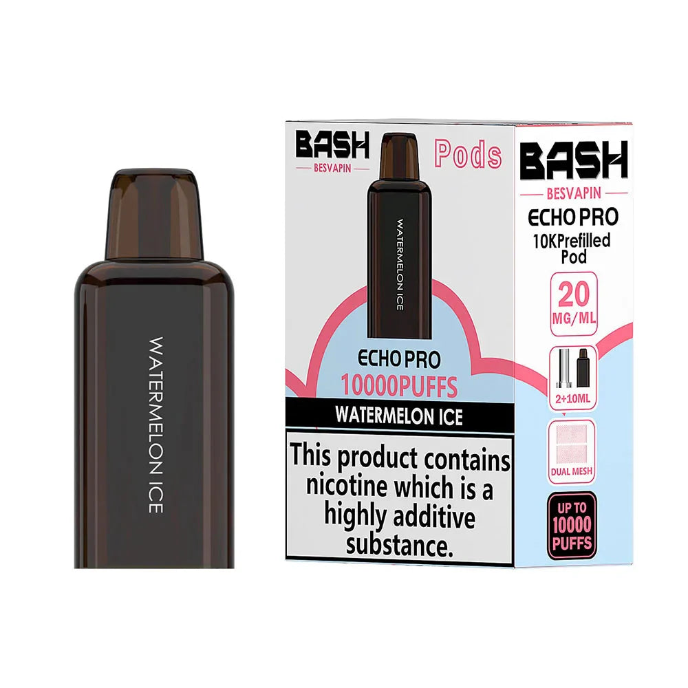 Bash Besvapin Echo Pro 10K Prefilled Pods - Watermelon Ice