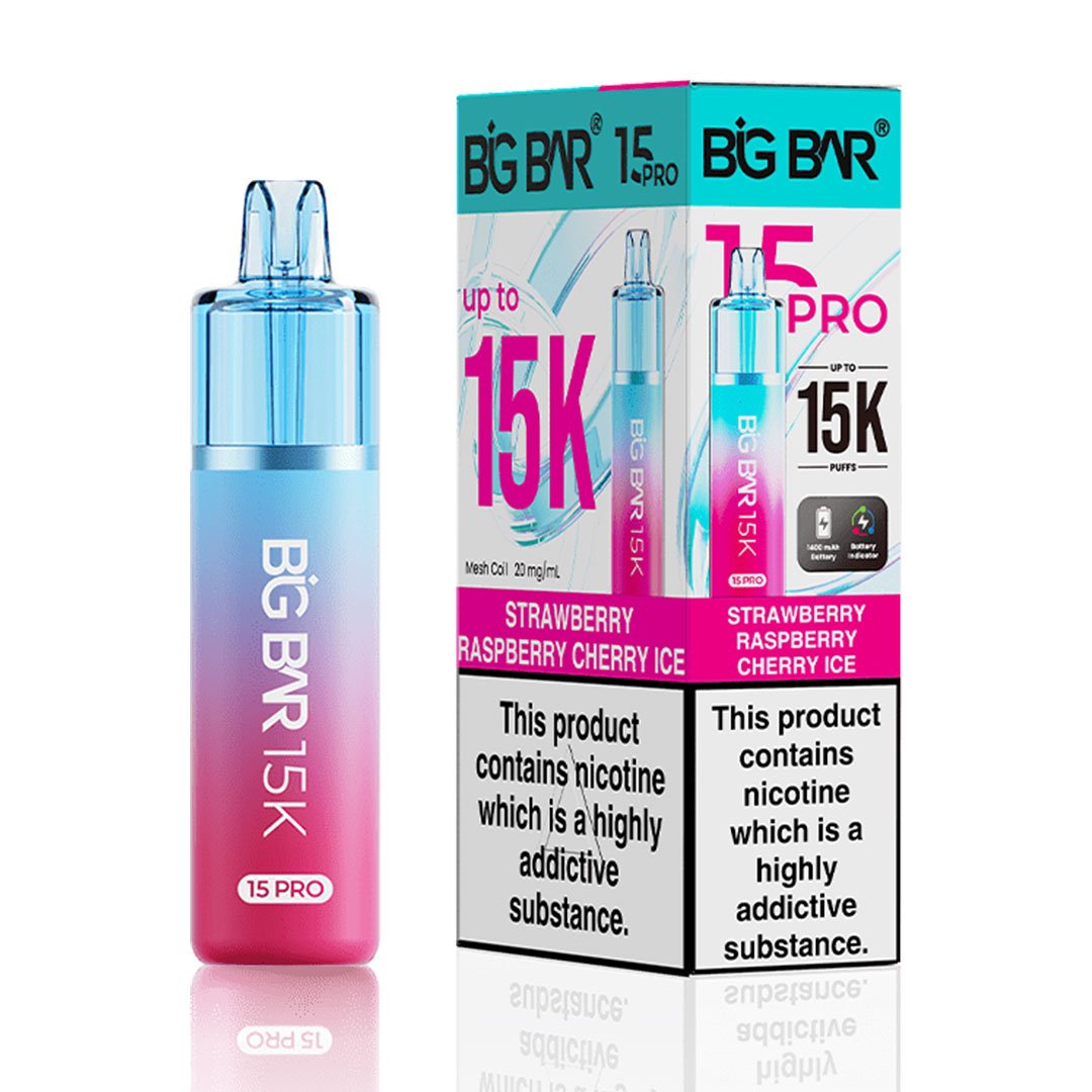Big Bar Pro 15K Prefilled Pod Kit - Strawberry Raspberry Cherry Ice