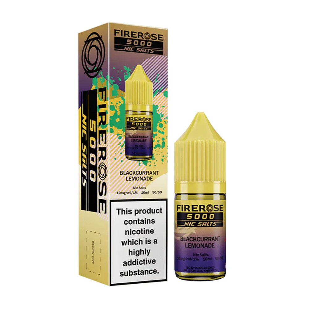 Blackcurrant Lemonade Firerose 5000 10ml Nic Salt E Liquid