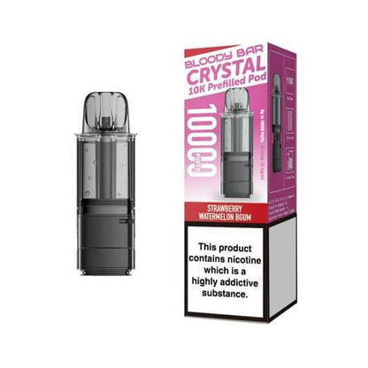 Bloody Bar Crystal 10K Prefilled Pods - Strawberry Watermelon Bubblegum