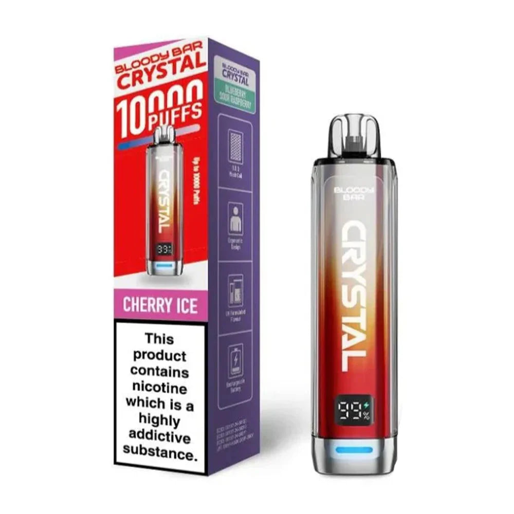 Bloody Bar Crystal 10K Prefilled Pod Kit - Cherry Ice
