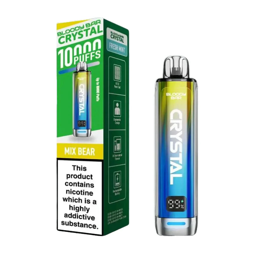 Bloody Bar Crystal 10K Prefilled Pod Kit - Mix Bear