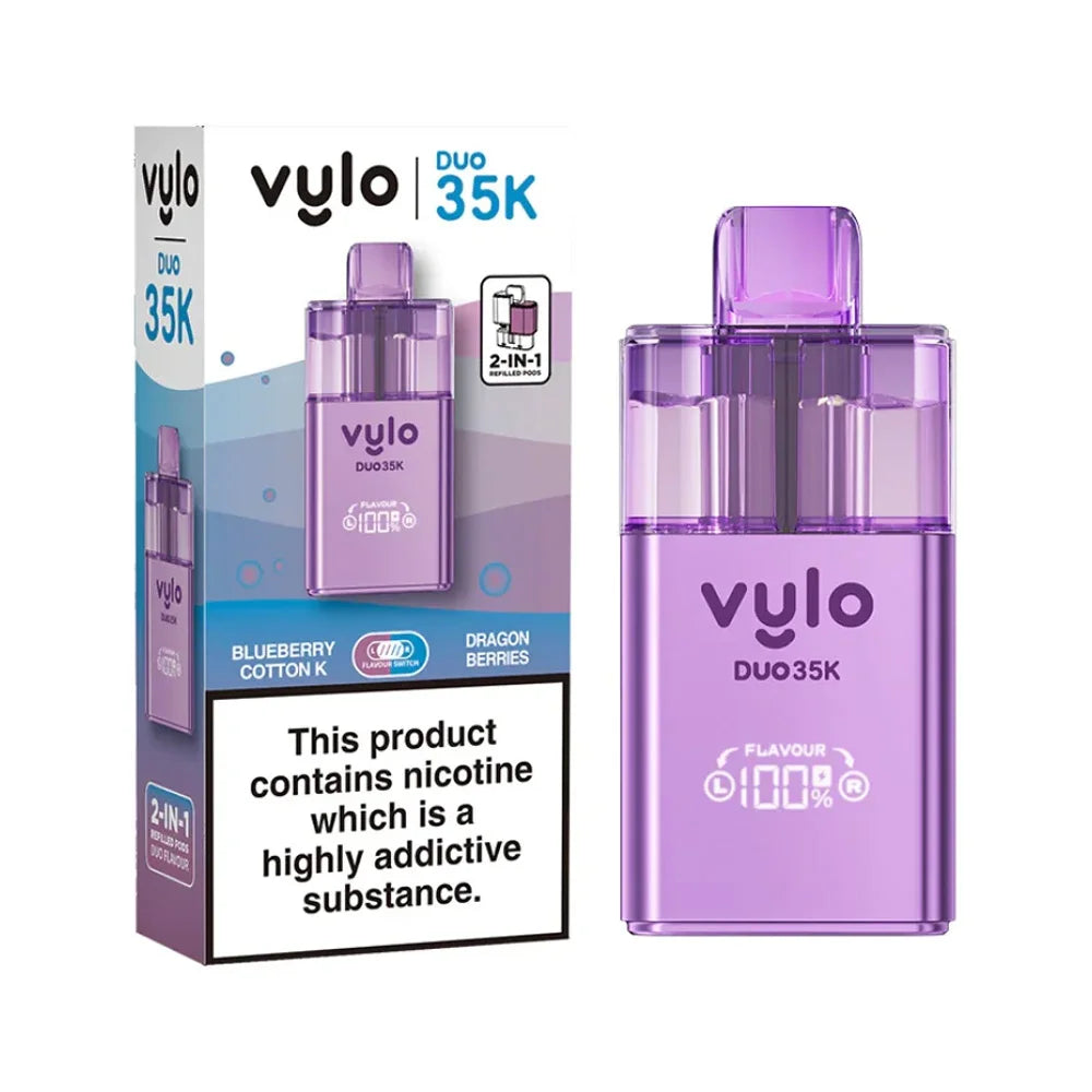 VYLO Duo 35K 2-in-1 Pod Vape Kit - Blueberry Cotton K / Dragon Berries