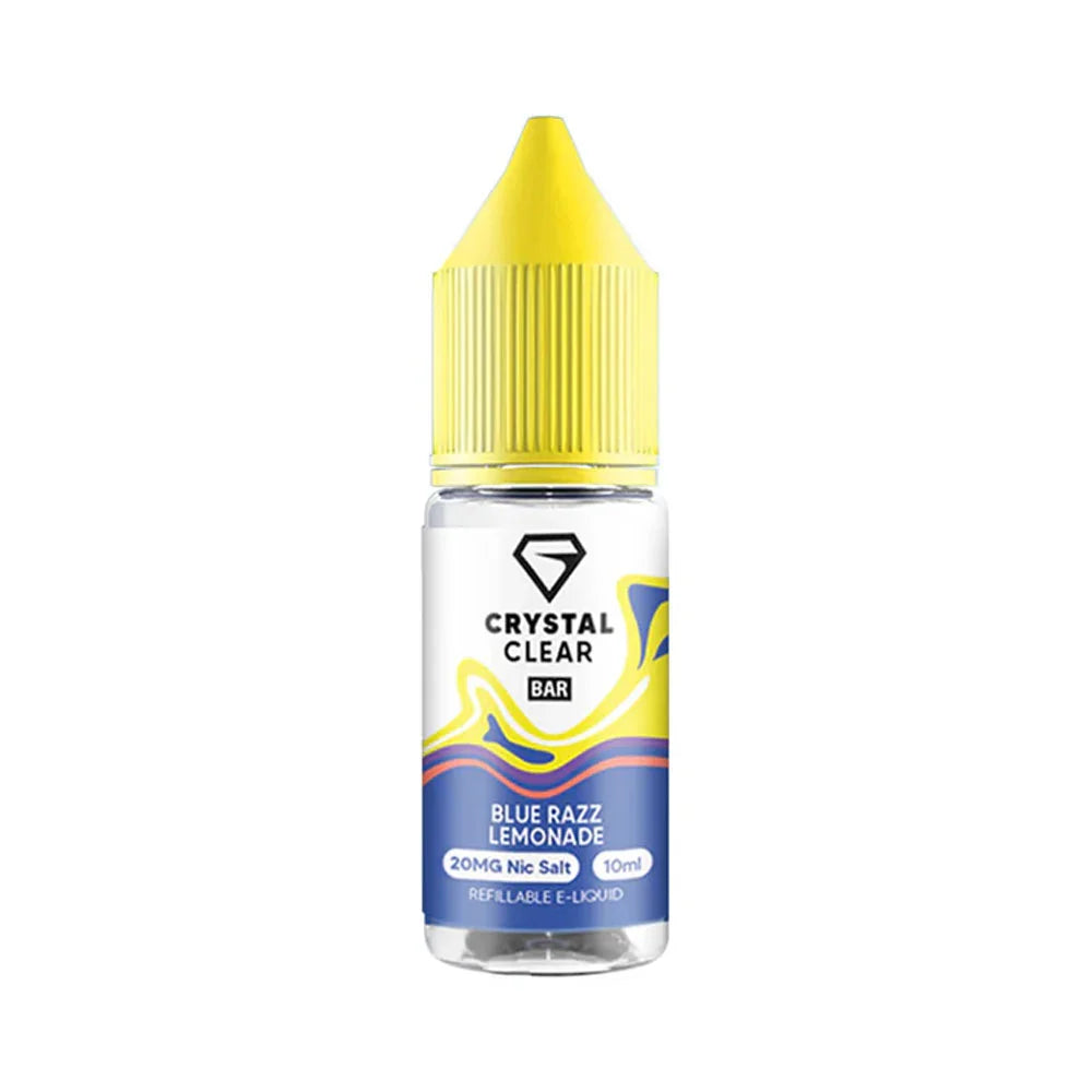 Crystal Clear Bar 10ml Nic Salt E Liquid - Blue Razz Lemonade
