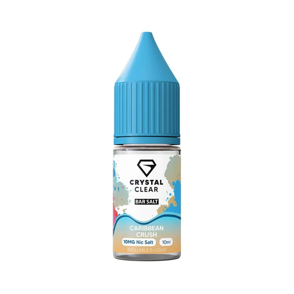 Crystal Clear Bar 10ml Nic Salt E Liquid- Caribbean Crush