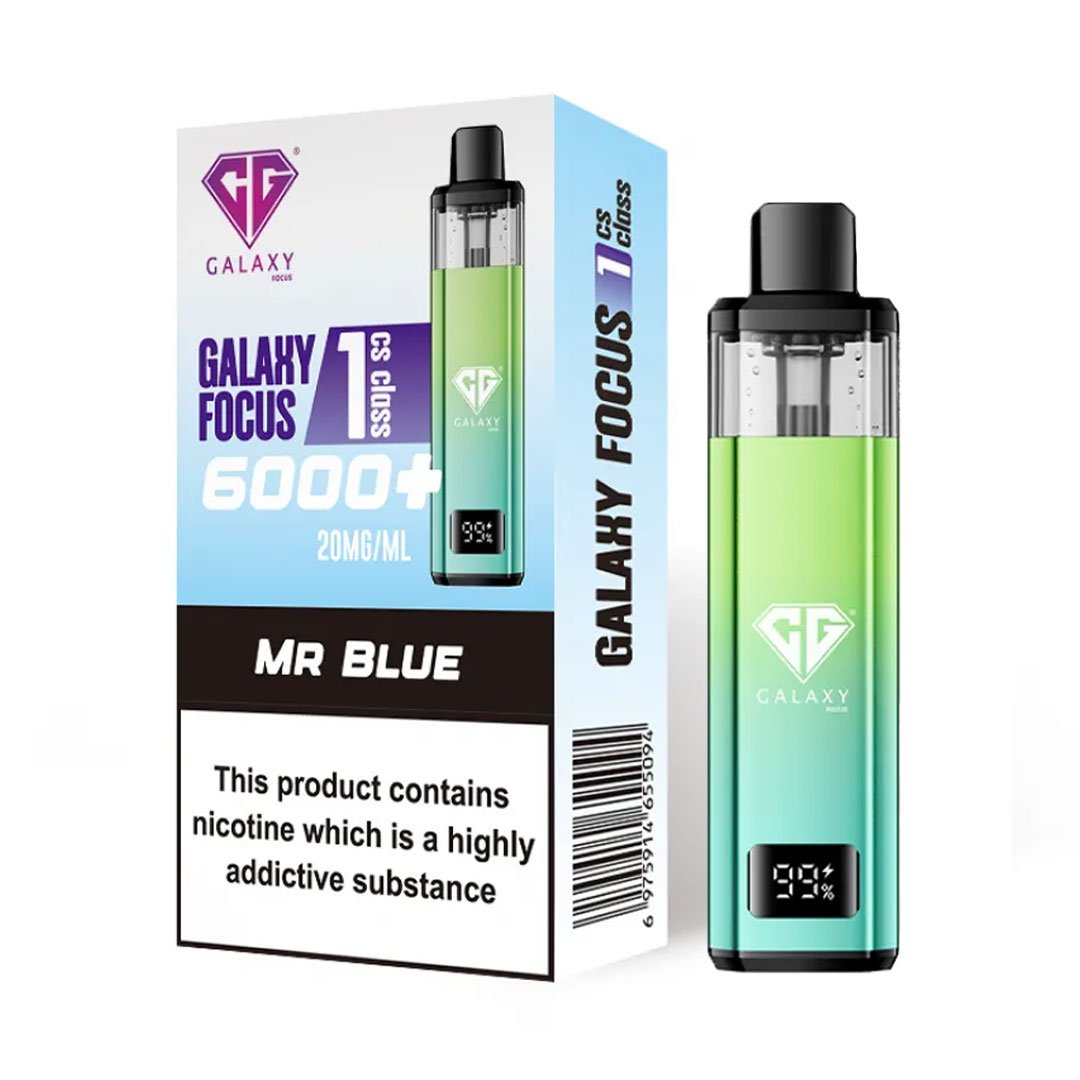 Crystal Galaxy Focus 1 6000 Prefilled Pod Kit - Mr Blue