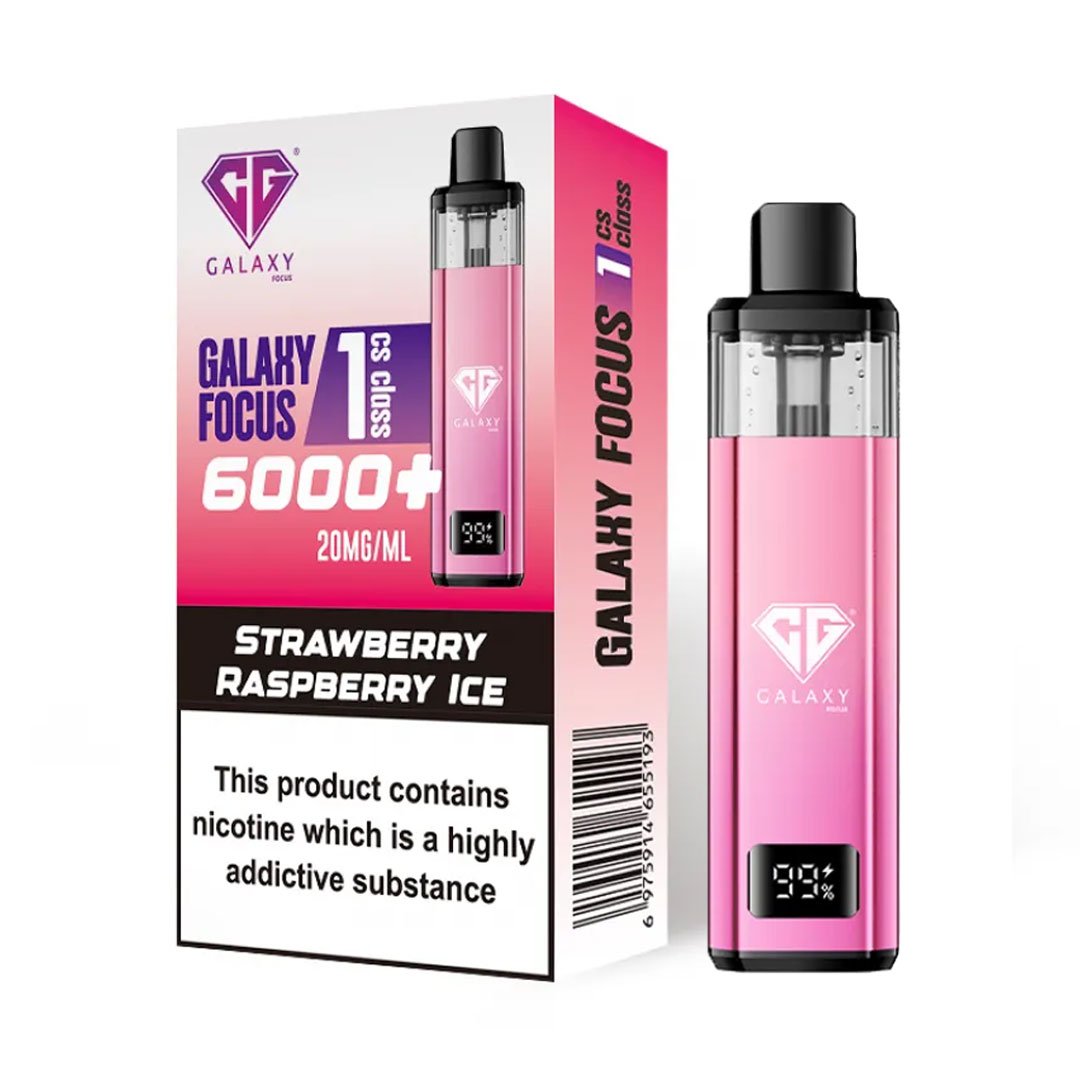 Crystal Galaxy Focus 1 6000 Prefilled Pod Kit - Strawberry Raspberry Ice