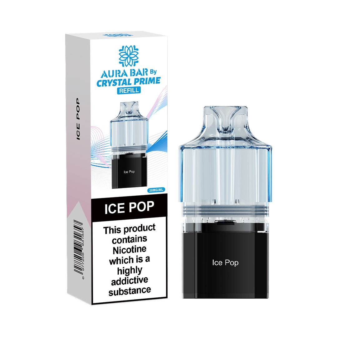 Crystal Prime Aura Bar 10K Prefilled Pods - Ice Pop