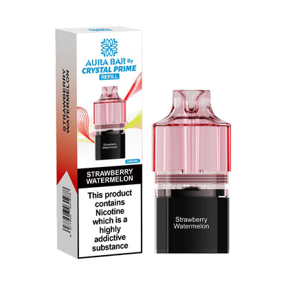 Crystal Prime Aura Bar 10K Prefilled Pods - Strawberry Watermelon