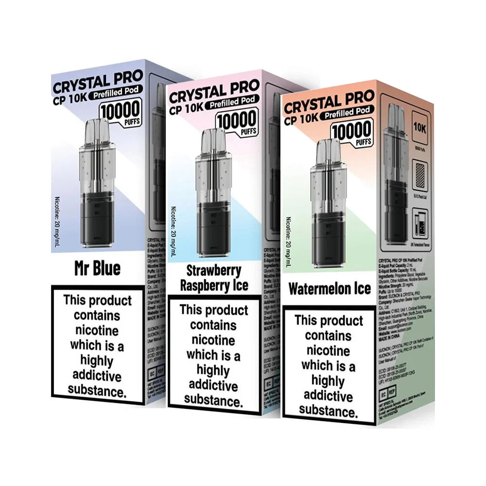 Crystal Pro CP 10K prefilled replacement pods