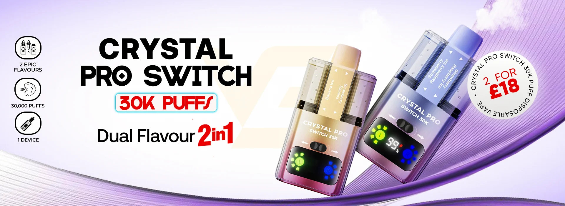 Crystal Pro Switch 30K Puff Disposable Vape