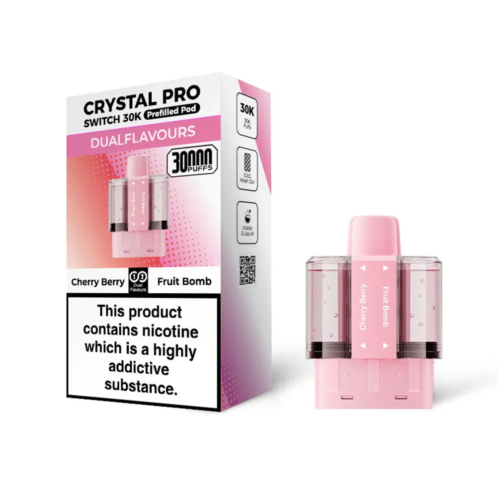 Crystal Pro Switch 30K Cherry Berry / Fruit Bomb prefilled pods