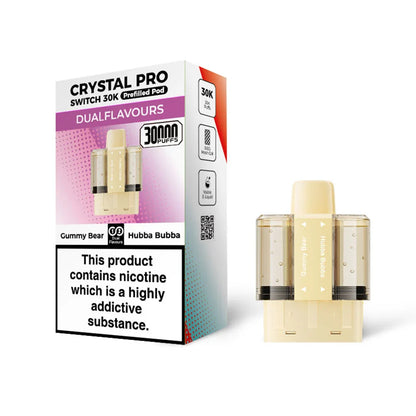 Crystal Pro Switch 30K Gummy Bear / Hubba Bubba prefilled pods