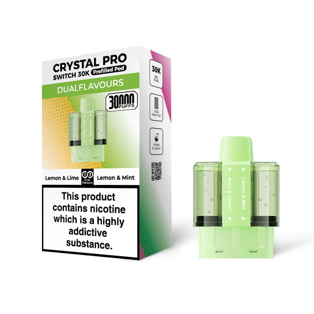 Crystal Pro Switch 30K Lemon & Lime / Lemon & Mint prefilled pods