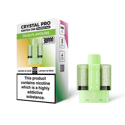 Crystal Pro Switch 30K Lemon & Lime / Lemon & Mint prefilled pods