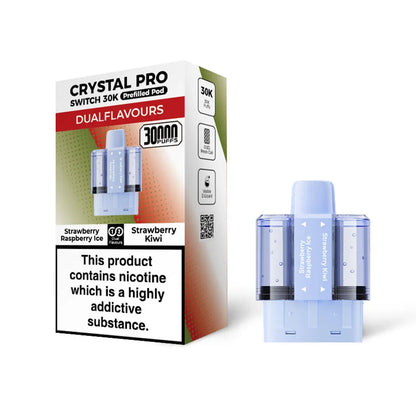 Crystal Switch 30K Prefilled Pods - Strawberry Raspberry Ice / Strawberry Kiwi