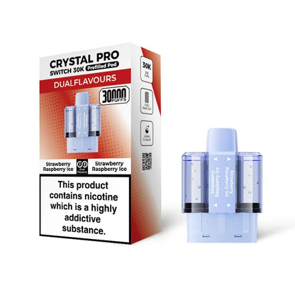 Crystal Pro Switch 30K Strawberry Raspberry Ice / Strawberry Raspberry Ice prefilled pods