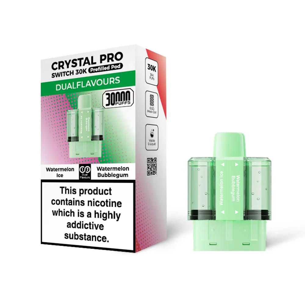 Crystal Pro Switch 30K Watermelon Ice / Watermelon Bubblegum prefilled pods