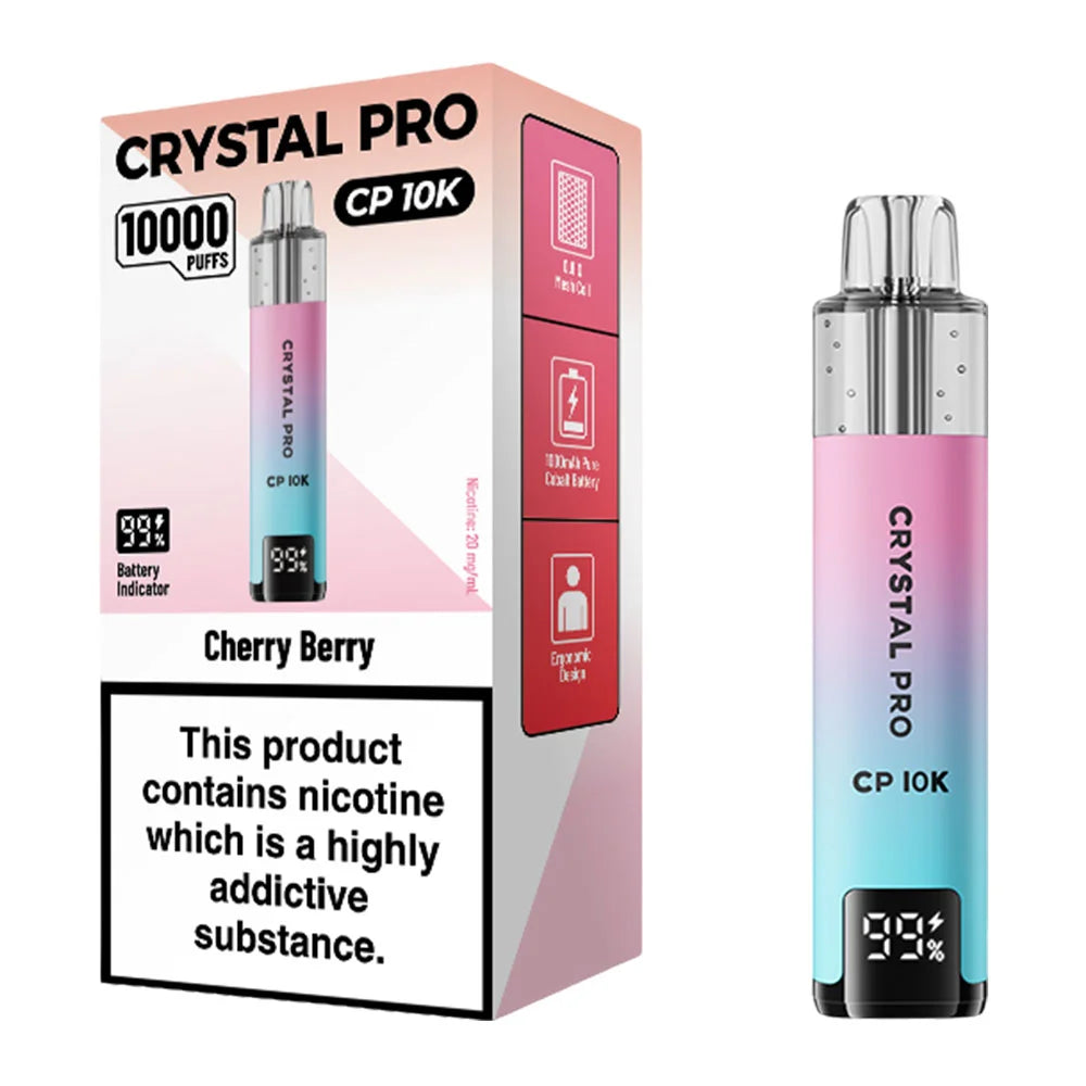 Crystal Pro CP 10K Cherry Berry vape kit