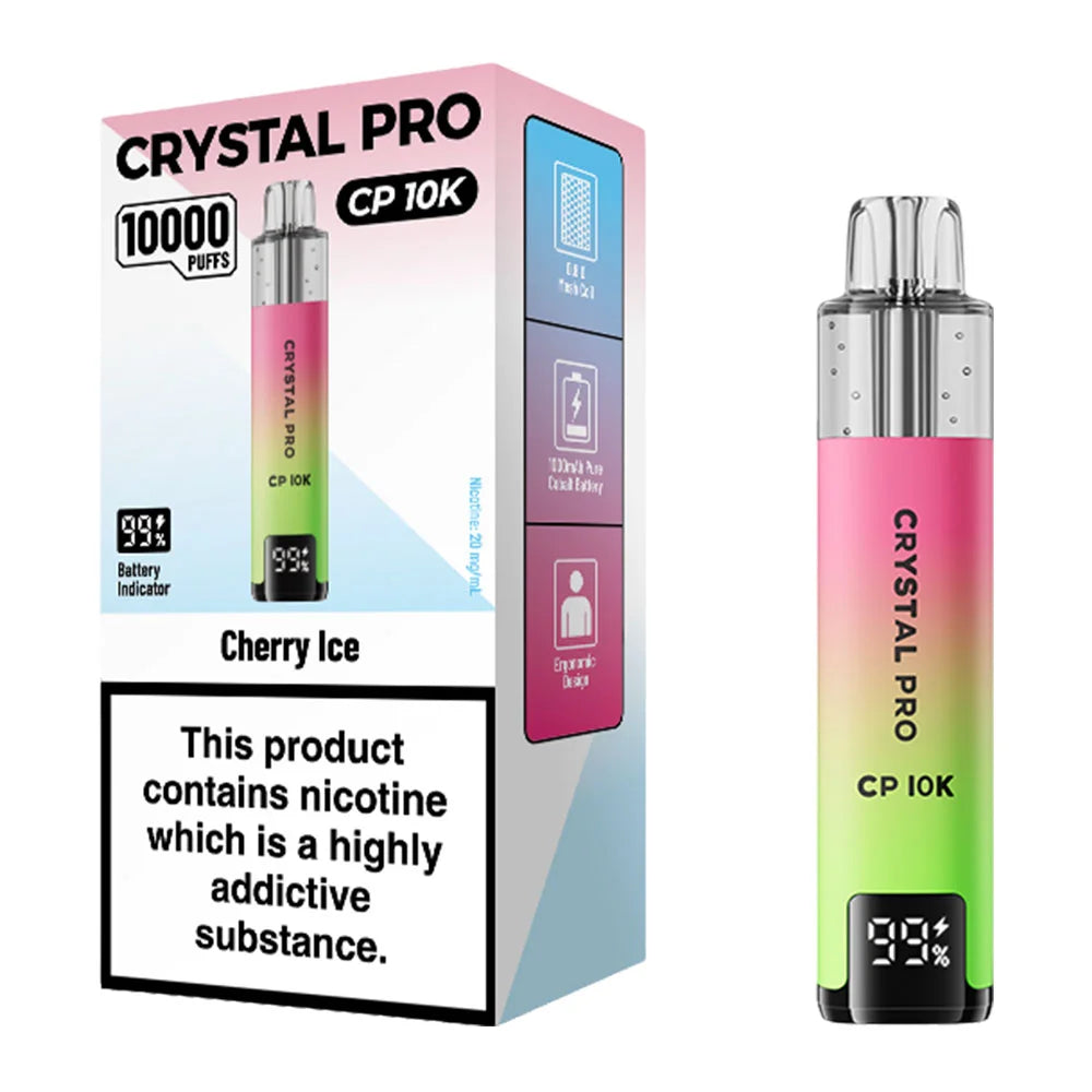 Crystal Pro CP 10K Cherry Ice vape kit