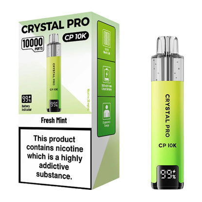 Crystal Pro CP 10K Fresh Mint vape kit