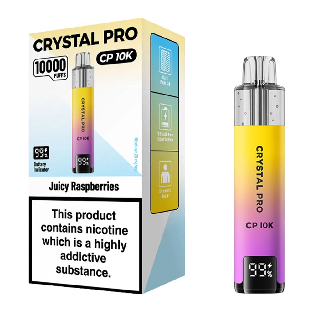 Crystal Pro CP 10K Juicy Raspberries vape kit
