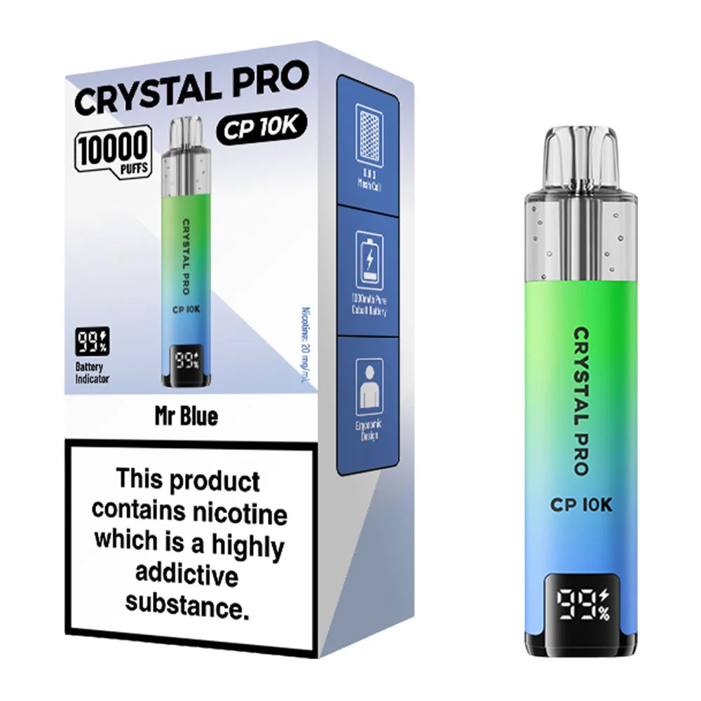 Crystal Pro CP 10K Mr Blue vape kit