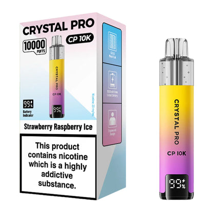 Crystal Pro CP 10K Strawberry Raspberry Ice vape kit