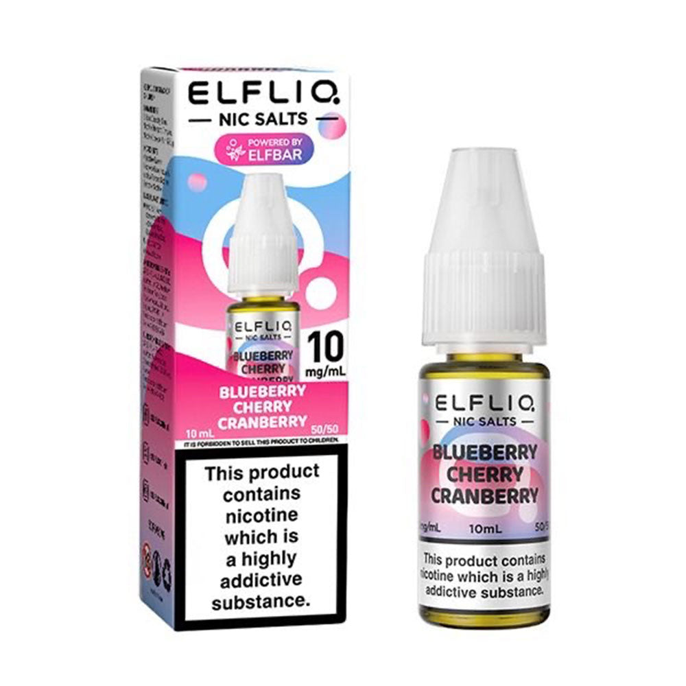 ELFLIQ Blueberry Cherry Cranberry 10ml Nic Salt E Liquid