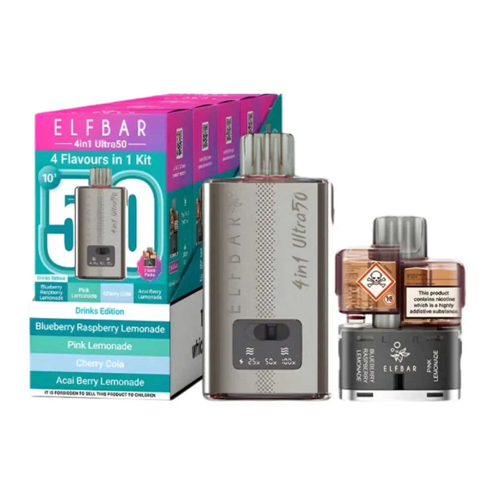 Elf Bar 4-In-1 Ultra 50 Prefilled Pod Kit - Drinks Edition