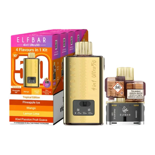 Elf Bar 4-In-1 Ultra 50 Prefilled Pod Kit - Tropical Edition