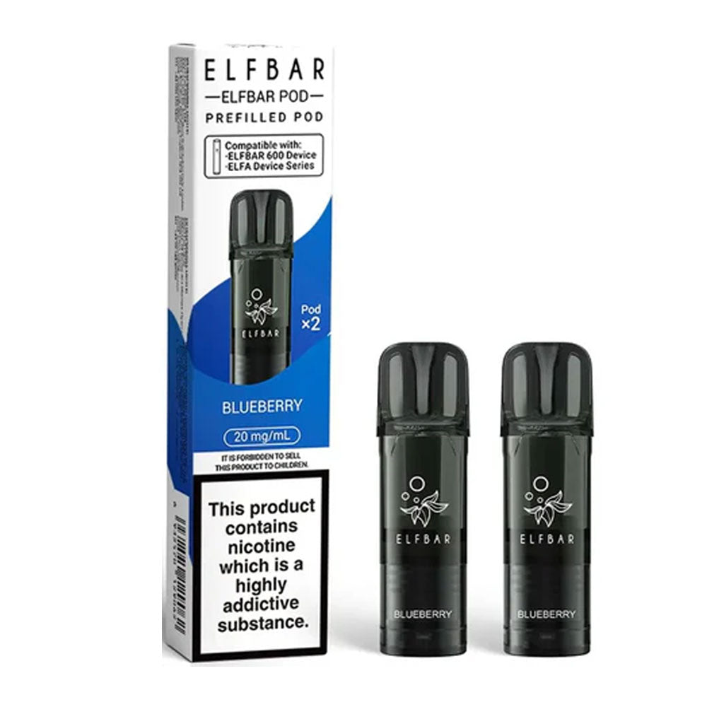 Elf Bar 600 Prefilled Pods (Pack of 2) - Blueberry