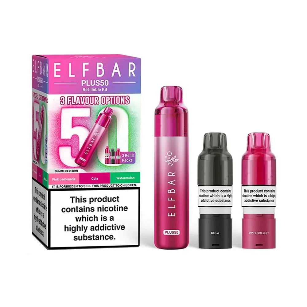 Elf Bar Plus 50 Refillable Pod Kit - Summer Edition