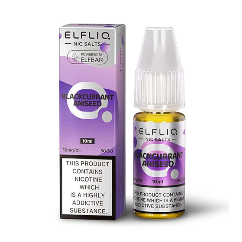 ELFLIQ Blackcurrant Aniseed 10ml Nic Salt E Liquid