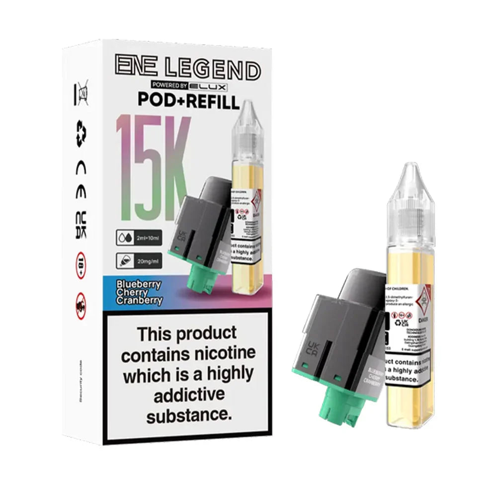 Elux ENE Legend 15K Prefilled Pods - Blueberry Cherry Cranberry