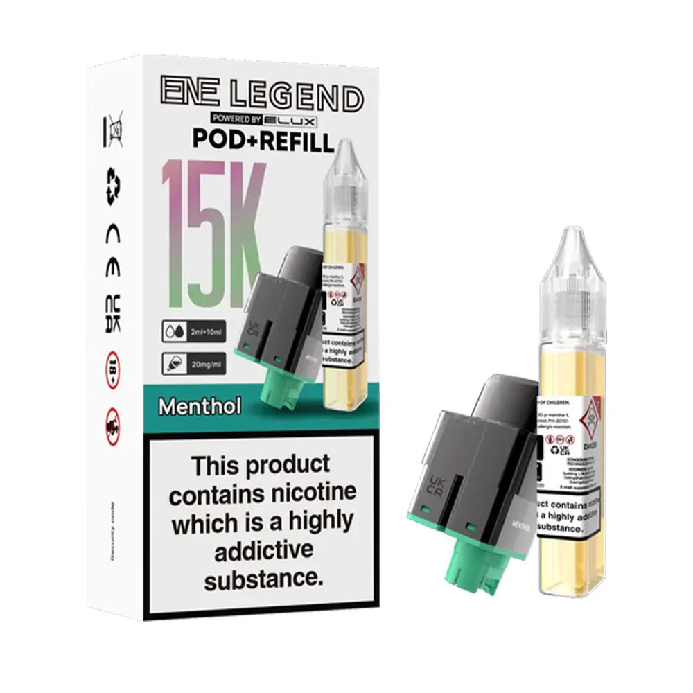 Elux ENE Legend 15K Prefilled Pods - Menthol