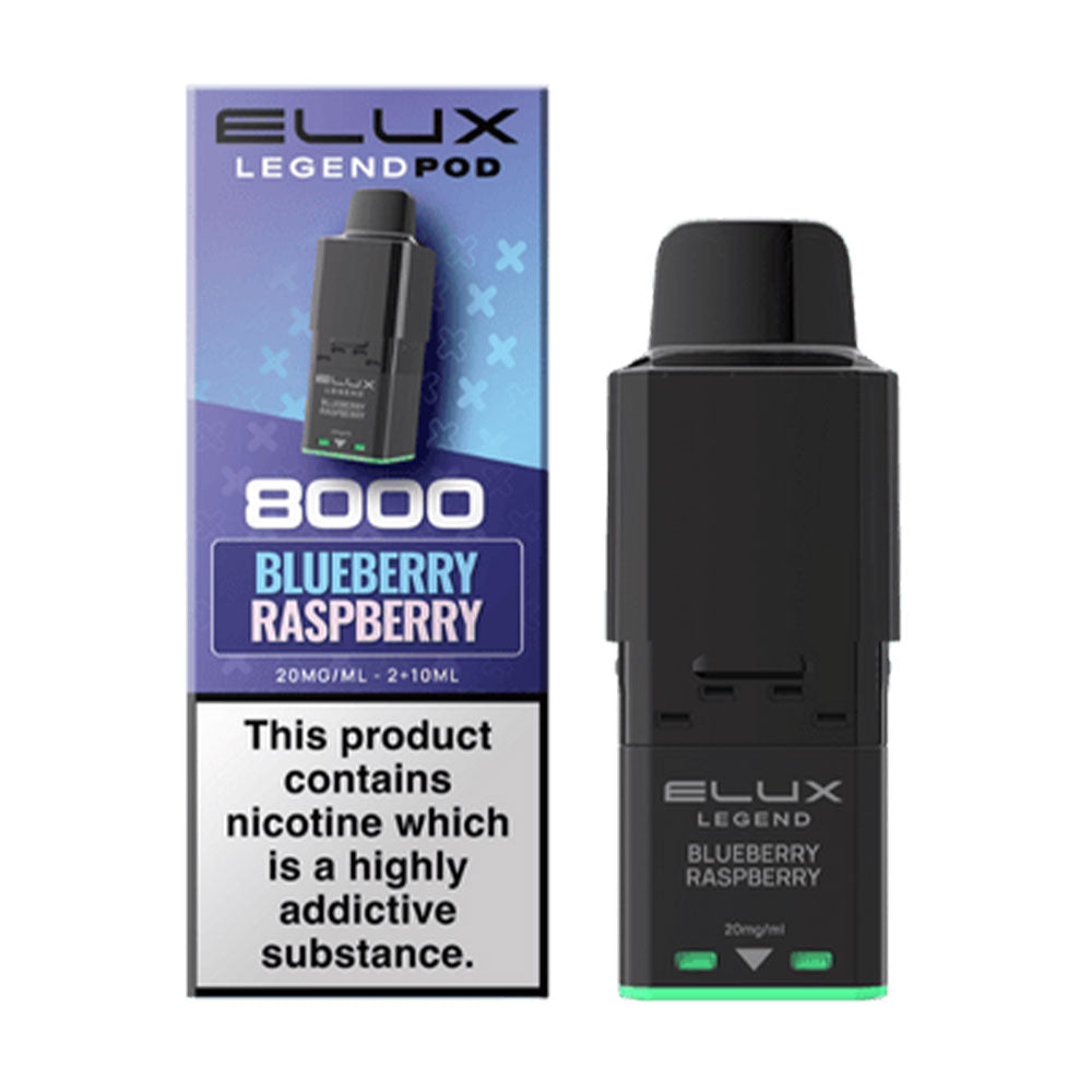 Elux Legend 8000 Prefilled Pod Blueberry Raspberry
