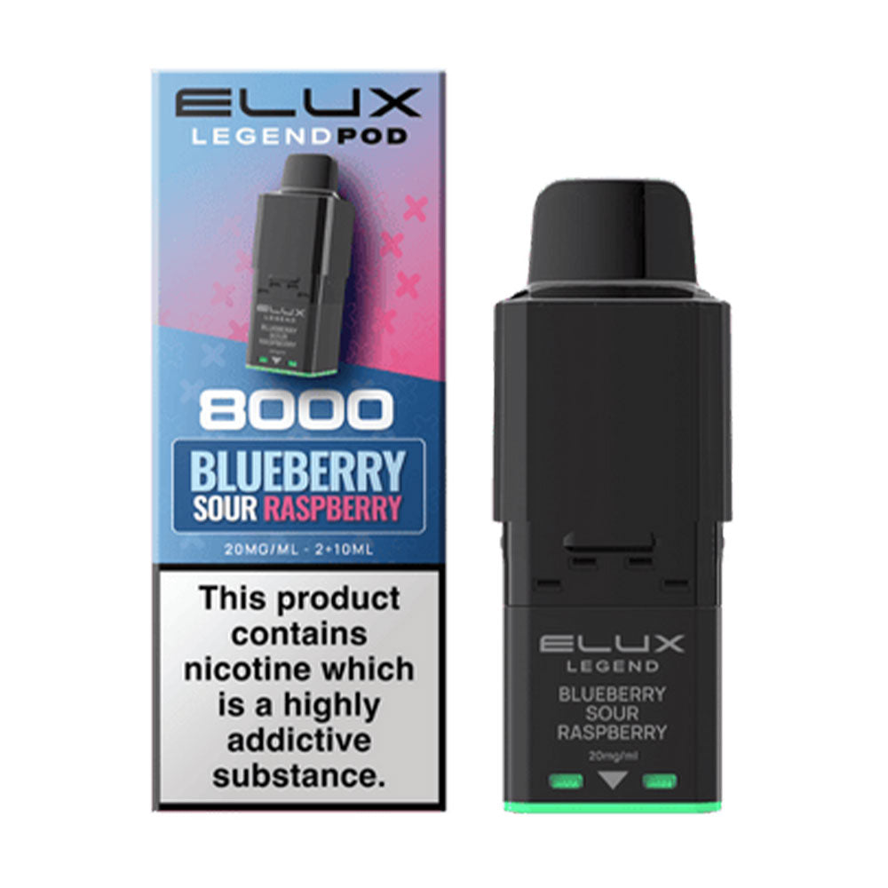 Elux Legend 8000 Prefilled Pod Blueberry Sour Raspberry
