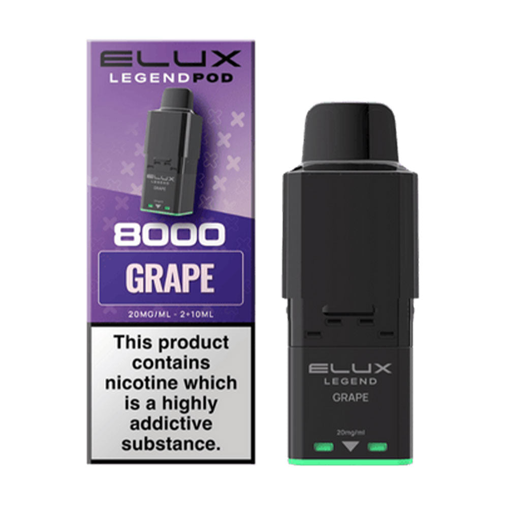 Elux Legend 8000 Prefilled Pod Grape