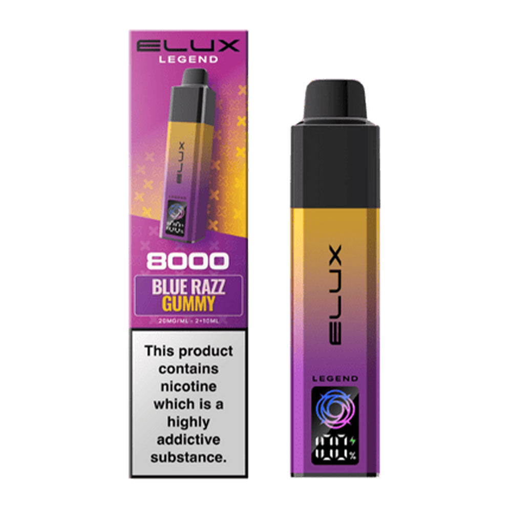 Elux Legend 8000 Prefilled Pod Kit Blue Razz Gummy