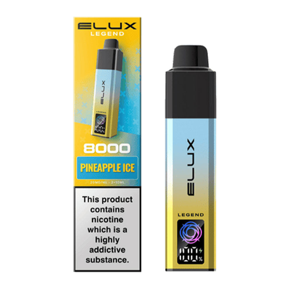 ELUX Legend 8000 vape device in Pineapple Ice