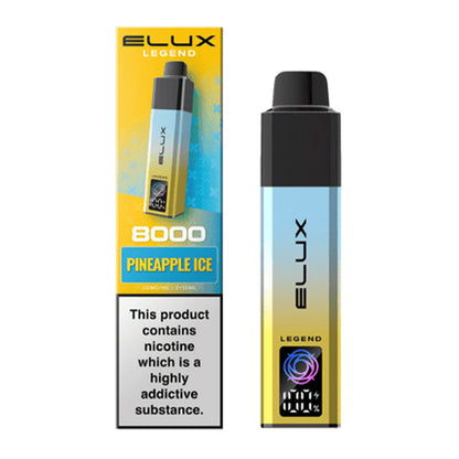 ELUX Legend 8000 vape device in Pineapple Ice
