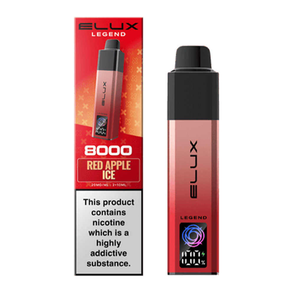 ELUX Legend vape device in Red Apple Ice 