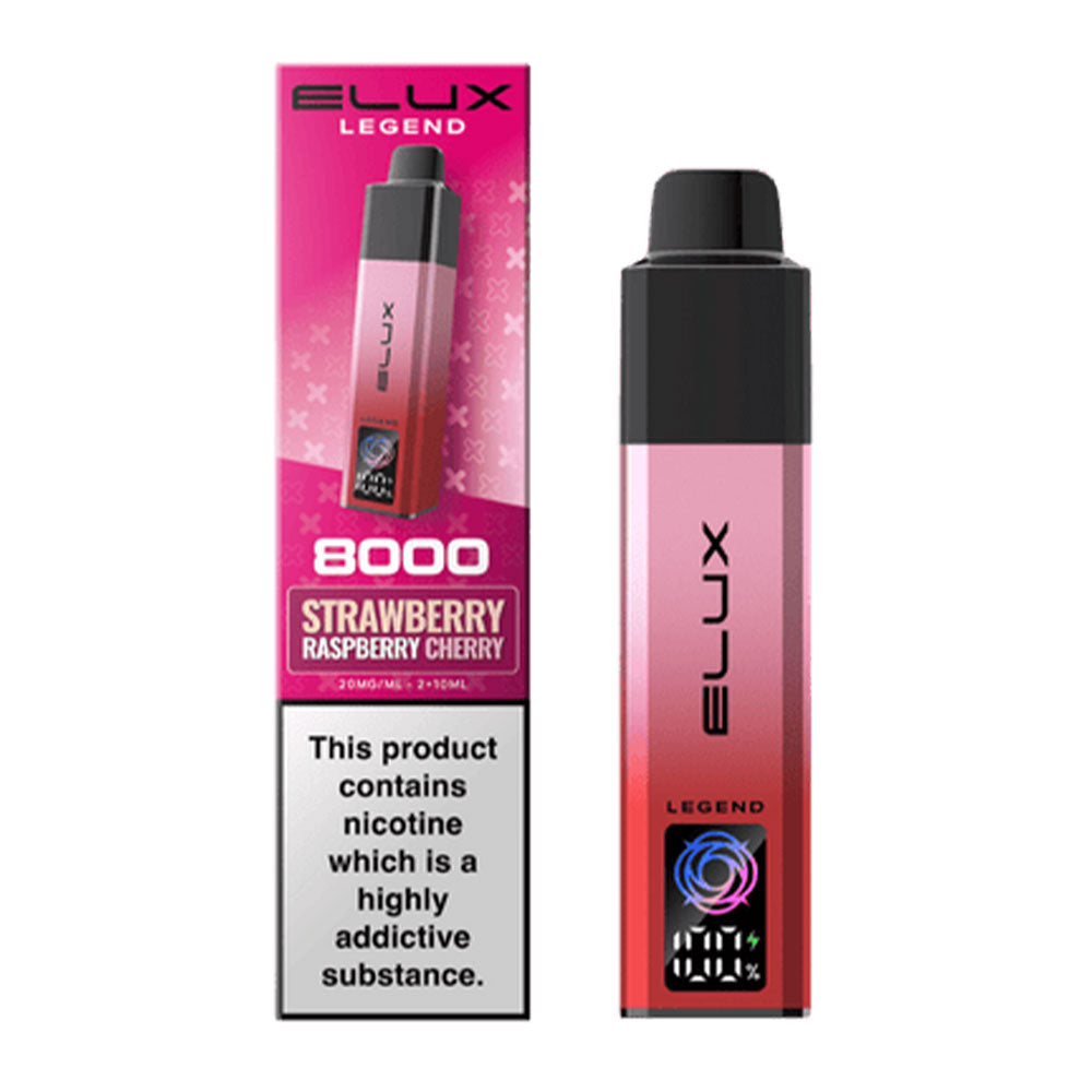 ELUX Legend 8000 vape in Strawberry Raspberry Cherry