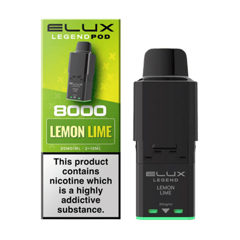 Elux Legend 8000 Prefilled Pod Lemon Lime