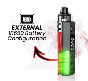 External 18650 Battery Configuration