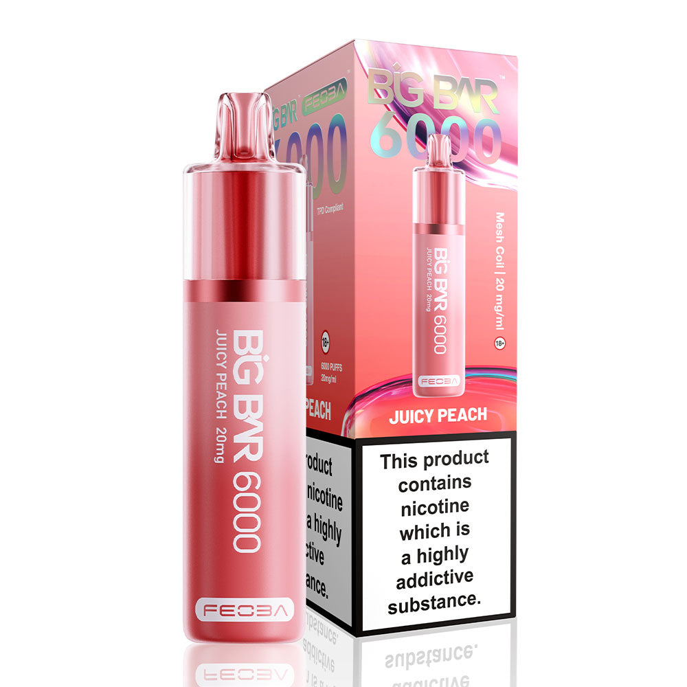 Feoba Big Bar 6000 Puffs Disposable Vape | 3 For 15 Feoba Big Bar 6000 Puffs Disposable Vape | 3 For 15