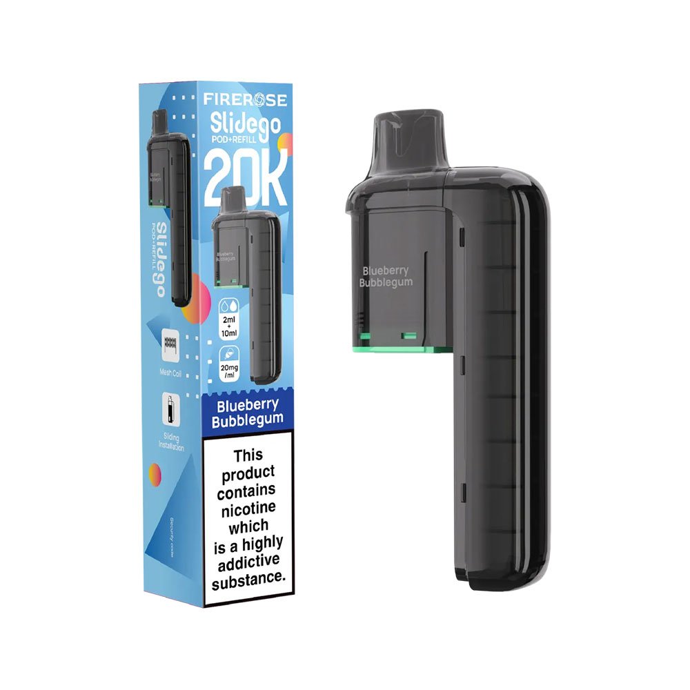 Firerose Slidego 20K Puffs Prefilled Pods - Blueberry Bubblegum